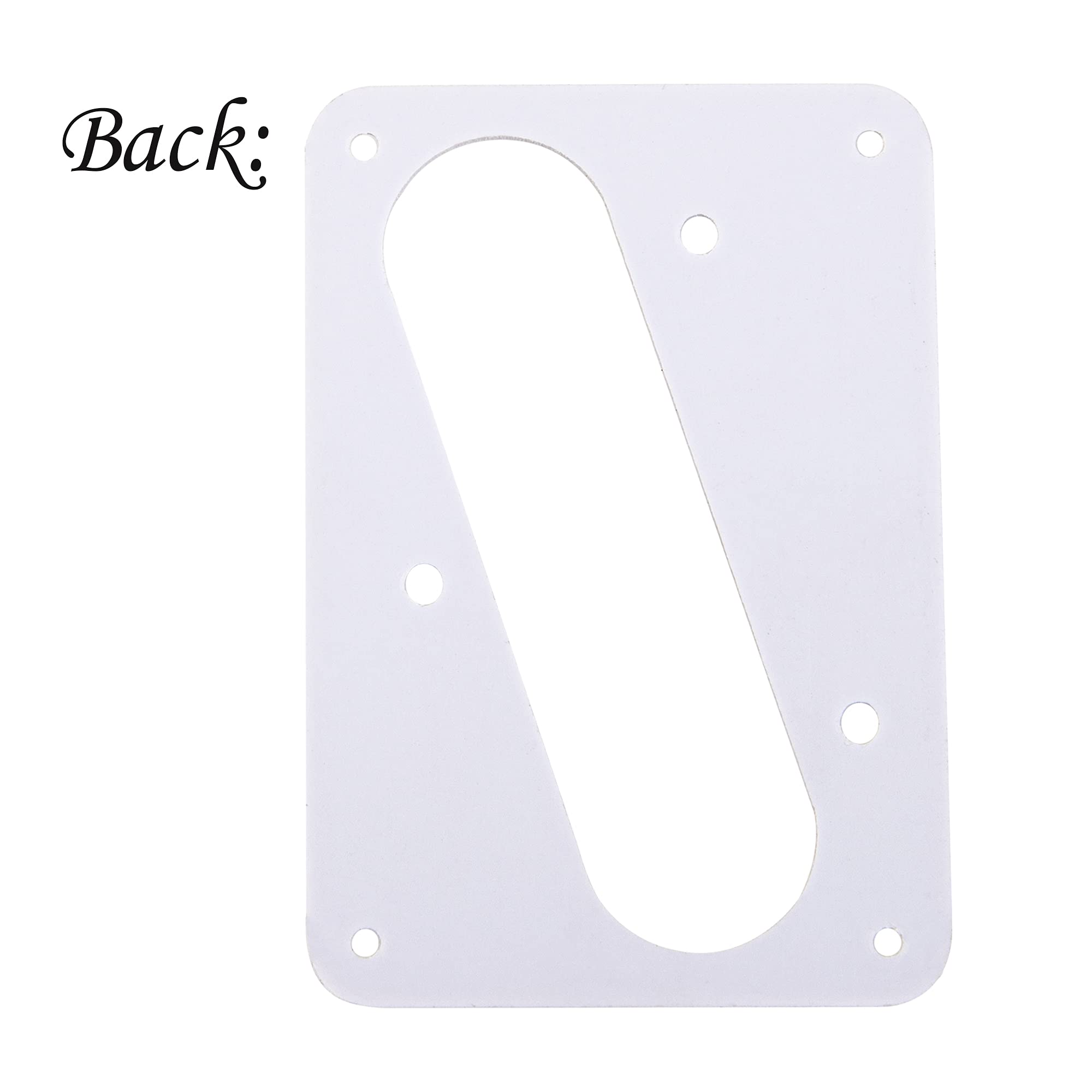 2Pcs Yootones Guitar Single Coil Pickup Mounting Ring Compatible with Humbucker Cover Plate Rings Electric Guitars (White)